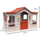 Casita de juegos con techo marrón - .imagen