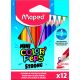 MAPED : assortiment de crayons de couleur triangulaires, petit, 12 pcs - .image