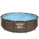 Bestway: MYKONOS LUX fémvázas rattan medence létrával és vízforgatóval - 366 x 100 cm - CSOMAGOLÁSSÉRÜLT - . kép