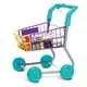 Carrinho de compras com produtos - 16 peças - .Imagem