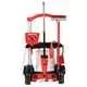 Carrito de limpieza Hetty con 6 accesorios - rojo - .imagen
