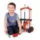Carrito de limpieza Hetty con 6 accesorios - rojo - .imagen