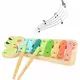 Tooky Toy: Xilofone com estampado de crocodilo - 28 cm - .Imagem