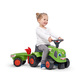 Falk: Baby Claas lábbal hajtós traktor utánfutóval és kiegészítőkkel - világoszöld - . kép