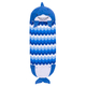 Happy Nappers: 2 viename miegmaišis ir pagalvė – Sandal, mėlynas ryklys – 137 cm - .vaizdas