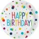 Set 8 kartonskih krožnikov z napisom Happy Birthday - 23 cm - .slika