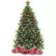 Albero di Natale artificiale con base - 180 cm - .immagine