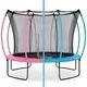 Plum: Zweifarbiges Premium-Trampolin mit Netz und Federabdeckung – Blau-Rosa, 305 cm - . bild aus