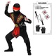Costume de ninja rouge avec accessoires - taille 140 - .image