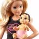 Barbie Skipper: Lutka babysitter z dojenčkom - Barbie blondinka - .slika