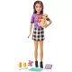 Barbie Skipper: Varuška lutka z dojenčkom - Barbie z vijoličnimi lasmi - .slika
