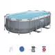 Bestway: Komplet ovalnega bazena Puerto Rico s kovinskim okvirjem, - 427 x 250 x 100 cm - .slika