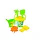 Homokozókészlet műanyag strandkosárban, 7 részes - SZORTIMENT - . kép