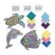 Conjunto de Mosaico de Animais Marinhos - 3 peças - .Imagem