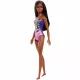 Barbie: Barbie mulatka, v vijolično-roza kopalkah - .slika