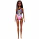 Barbie: Barbie mulatka, v vijolično-roza kopalkah - .slika