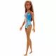 Barbie: Barbie rjavolaska, v modrih kopalkah - .slika