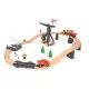 Tooky Toy: Conjunto de Pista de Madeira - Construção, 35 peças - .Imagem