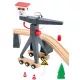 Tooky Toy: Conjunto de Pista de Madeira - Construção, 35 peças - .Imagem