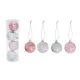 Palline di Natale con motivo a pois - 4 pezzi, 6 cm - .immagine