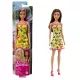 Barbie: Lutka s temnorjavimi lasmi v rumeni obleki z motivom metuljev - .slika