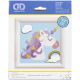 Diamond Dotz: Regenboog eenhoorn diamantschilderij set, 10x10 cm - .afbeelding