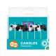 Ensemble de 5 bougies avec motif Gamer - .image