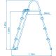 Intex: Escada para piscina de 91 - 107 cm de altura de parede - .Imagem
