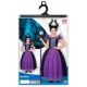 Costume de Sorcière violet-noir - taille 128 cm - .image
