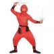 Punase draakonimustriga ninja kostüüm - 116 cm - .pilt