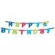 Girlanda z napisom Happy Birthday - modra, 1,8 m - .slika