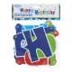 Girlanda z napisom Happy Birthday - modra, 1,8 m - .slika