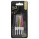 Beauty & Charm: Metalen glanzende gedraaide kaars - 8 cm, 10 stuks - .afbeelding