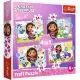 Trefl: Gabi casa de păpuși, Puzzle 4 în 1 - 35, 48, 54, 70 piese - .foto