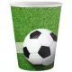 Pahare de hârtie cu model minge de fotbal - 200 ml, 6 buc - .foto