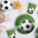 Gobelets en papier motif ballon de football - 200 ml, 6 pcs - .image