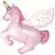 Unicorn mønstret ballon - 110 cm - .billede
