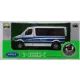 Welly CityDuty: Carro de polícia Mercedes-Benz Sprinter em miniatura, escala 1:34 - .Imagem