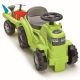 Écoiffier: Bébitaxi traktor utánfutóval - 81 cm, CSOMAGOLÁSSÉRÜLT - . kép