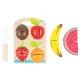Conjunto de brinquedos de fatiar frutas de madeira Tooky Toy - .Imagem