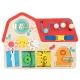 Tooky Toy: Ház alakú állatkás matatótábla - . kép