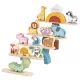 Tooky Toy: Állatos egyensúlyozó- és toronyépítő játék - . kép