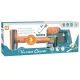 3-in-1 elektrische mini speelgoedstofzuiger - blauw-oranje - .afbeelding