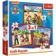 Trefl: Paw Patrol 3 v 1 puzzle, šťastní psi - 20, 36, 50 dielikov - .Obrázok