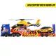 Dickie: Conjunto de brinquedos de carro de resgate com helicóptero - Com luz e som - .Imagem