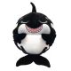 Happy Nappers: 2-i-1 sovepose og pude – hajen Ozzy, 137 cm - .billede