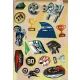 Motos Gigantes - con pegatinas para colorear - en húngaro - .imagen