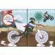 Motociclete uriașe - carte de colorat cu autocolante - limba maghiară - .foto