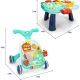 2-i-1 aktivitetsbord og gåstol - grøn - .billede