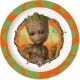 Vingadores: Prato raso de plástico micro-ondável, Groot - 22 cm - .Imagem
